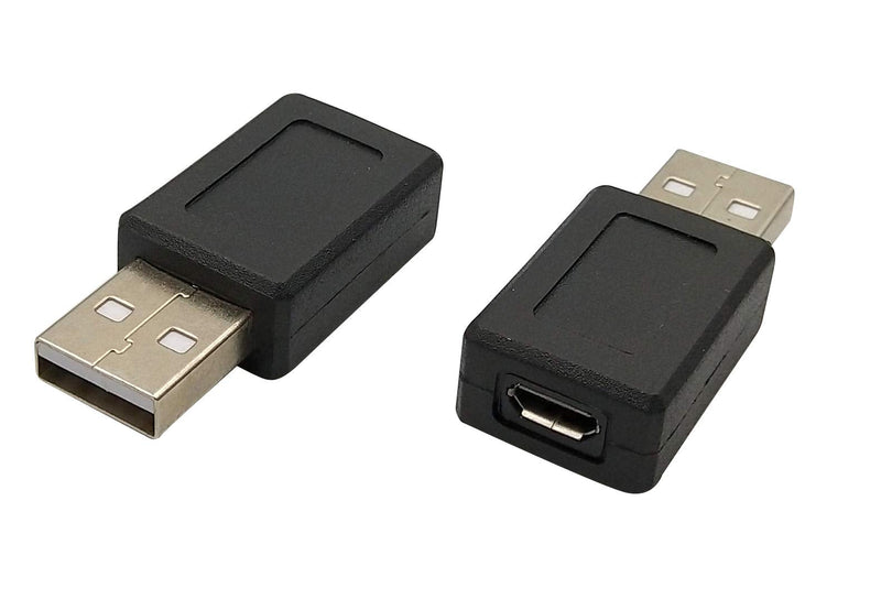 [Australia - AusPower] - USB 2.0 Male to Micro USB Female Connector Adapter (2 Pack) 