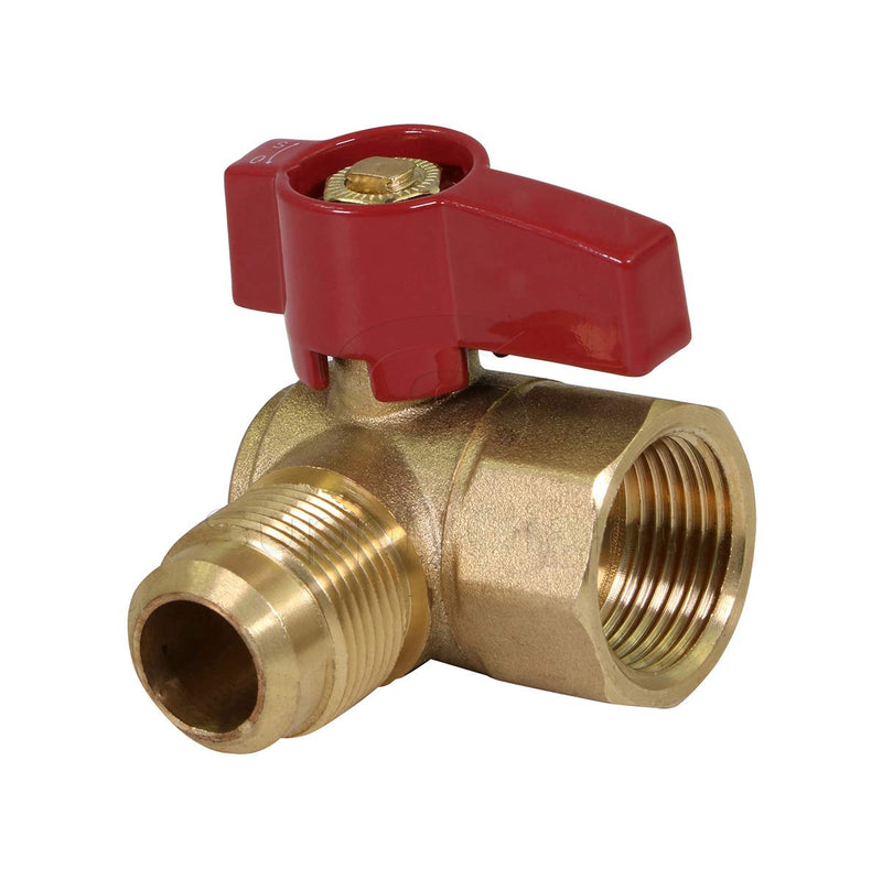 [Australia - AusPower] - Midline Valve GASLxFA5834 Angle Gas Ball Valve with 5/8 in. x 3/4 in. Flare x FIP Connections, Brass 5/8 in. x 3/4 in. Single Pack 