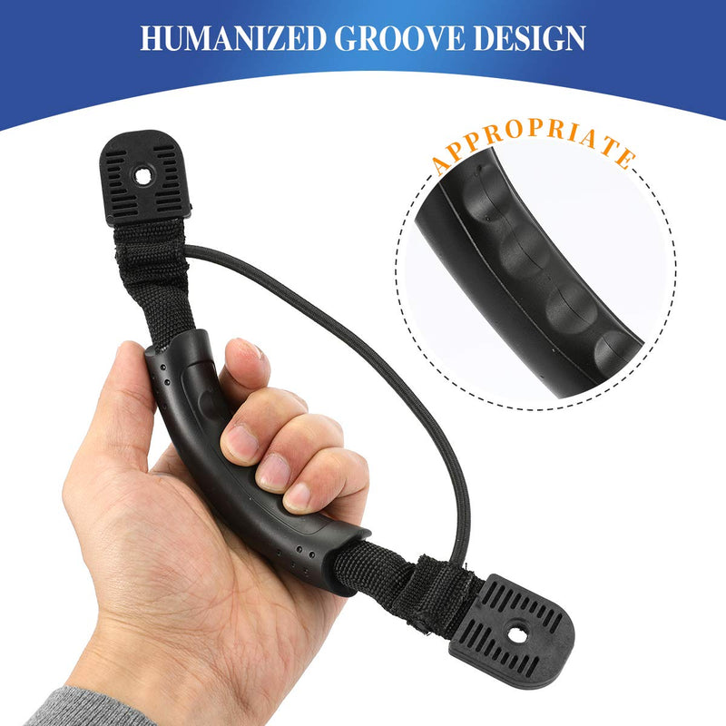 [Australia - AusPower] - Anndason 2 Pcs Black Kayak Canoe Boat Side Mount Carry Handles/Paddle Park Kayak Handles and Hardwares 