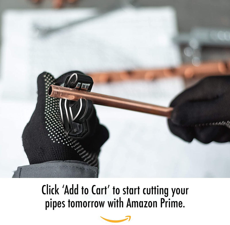 [Australia - AusPower] - Pipe Cutter [1/8" - 1 1/8"] Tube Cutter Tool for Copper Pipe, Stainless Steel Tubing, Metal, Plastic, Brass - Copper Pipe Cutter - Compact & Tight Space Rigid Tubing Cutter Set for Plumbing 