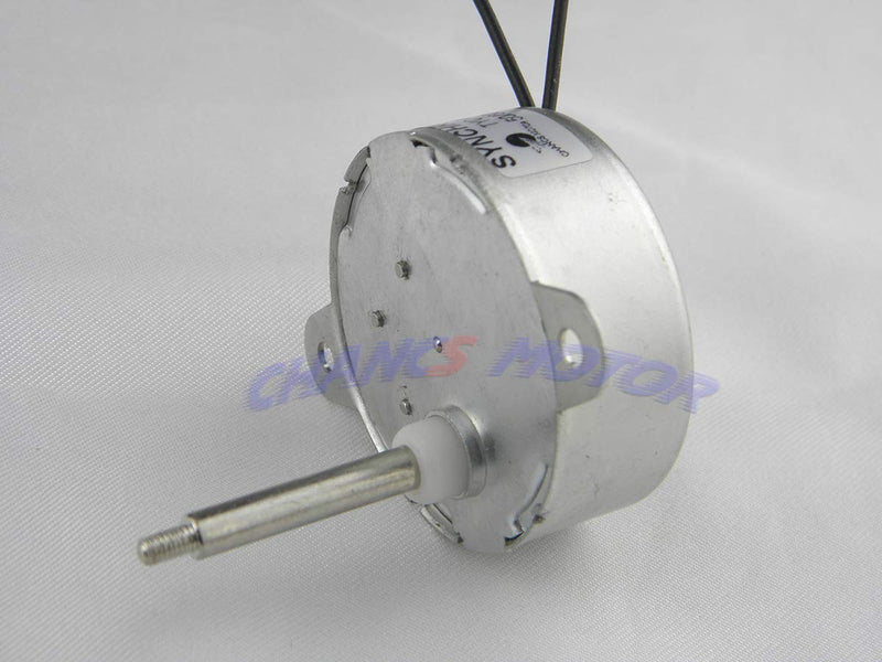 [Australia - AusPower] - CHANCS TYC-40 12V AC 5RPM Shaft 35mm Synchronous Motor With AC Wall Power Adapter - Input 110V Output AC 12V For Christmas Decoration 