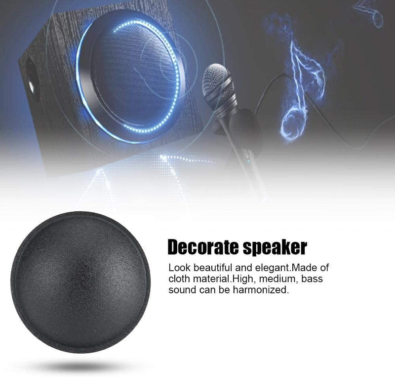 [Australia - AusPower] - Heyiarbeit 1Pcs Speaker Dust Cap 115mm/4.53" Diameter Subwoofer Paper Dome Coil Cover Caps 4.53" / 115mm 