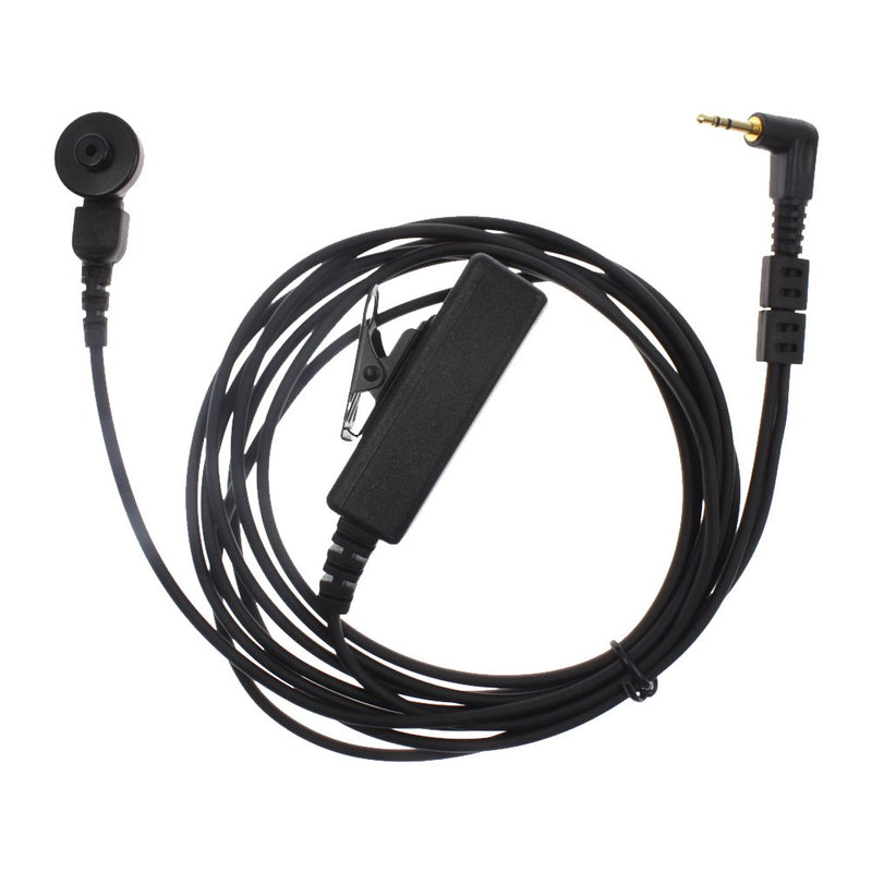 [Australia - AusPower] - KENMAX 1 Pin 3' 2-Wire Coil Earbud Audio Mic Surveillance Kit Headset Air Covert Acoustic Tube with Replacement Earmold Earbud Earpiece for Motorola Talkabout EM1000 FR50 T280 T5710 T6500 T8550 