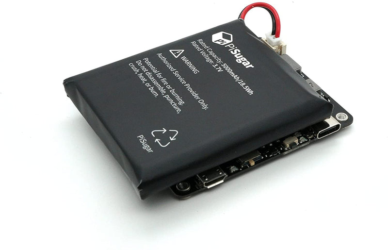 [Australia - AusPower] - Pisugar S Pro Portable 5000 mAh UPS Lithium Battery Power Module Power Supply for Every Raspberry Pi 3B/3B+/4B Model Accessories handhold 