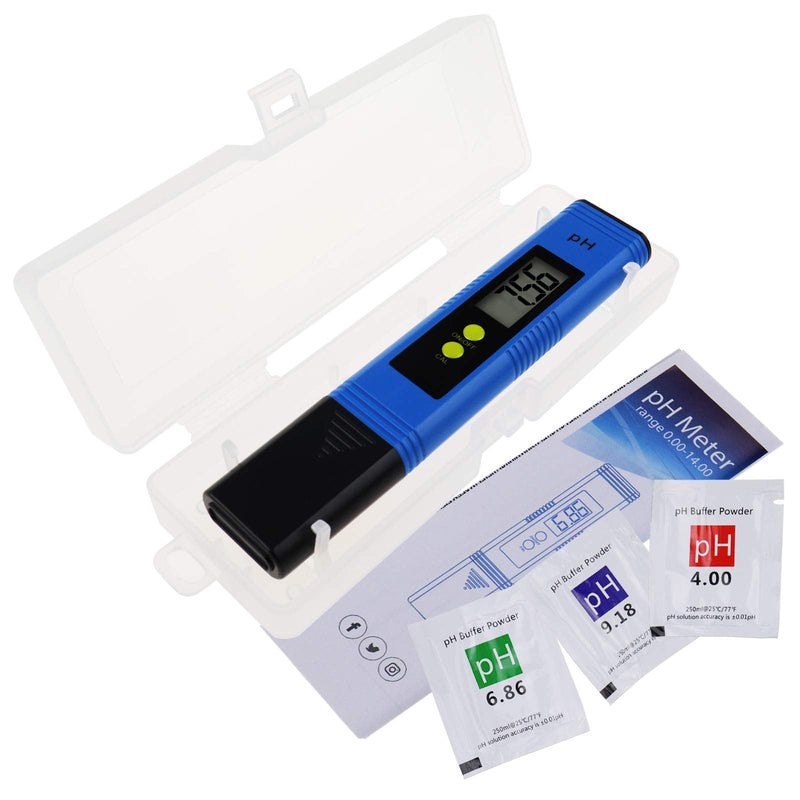 [Australia - AusPower] - DANOPLUS pH Tester Digital Pen Type pH Meter High Precision Pocket Water Quality Tester with Automatic 3-Points Calibration for Drinking Water, Pool, Aquarium etc 