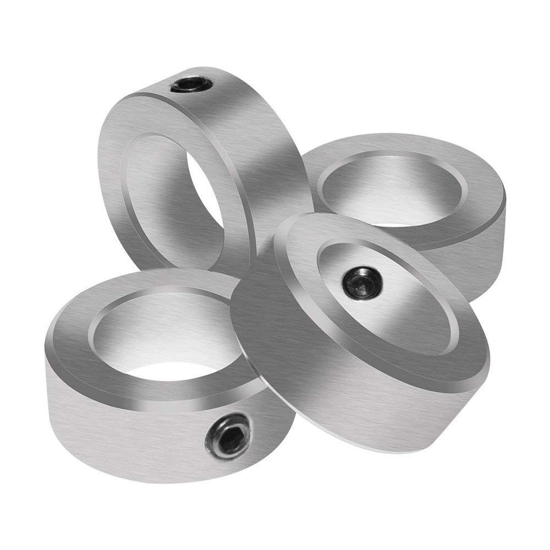 [Australia - AusPower] - KZNANZN 25.4mm 1" Bore Zinc Plated Shaft Collars Solid Steel Set Screws Style 1" 