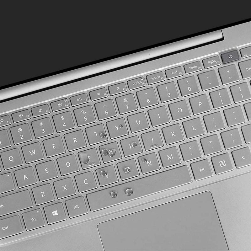 [Australia - AusPower] - ProElife Keyboard Cover Skin for 2021 2020 Microsoft Surface Laptop Go 12.4" & 2022 Surface Laptop Go 2 12.4 inch with Fingerprint Power Button Ultra Thin TPU Keyboard Protector (Transparent) For Surface Laptop Go 12.4 inch 