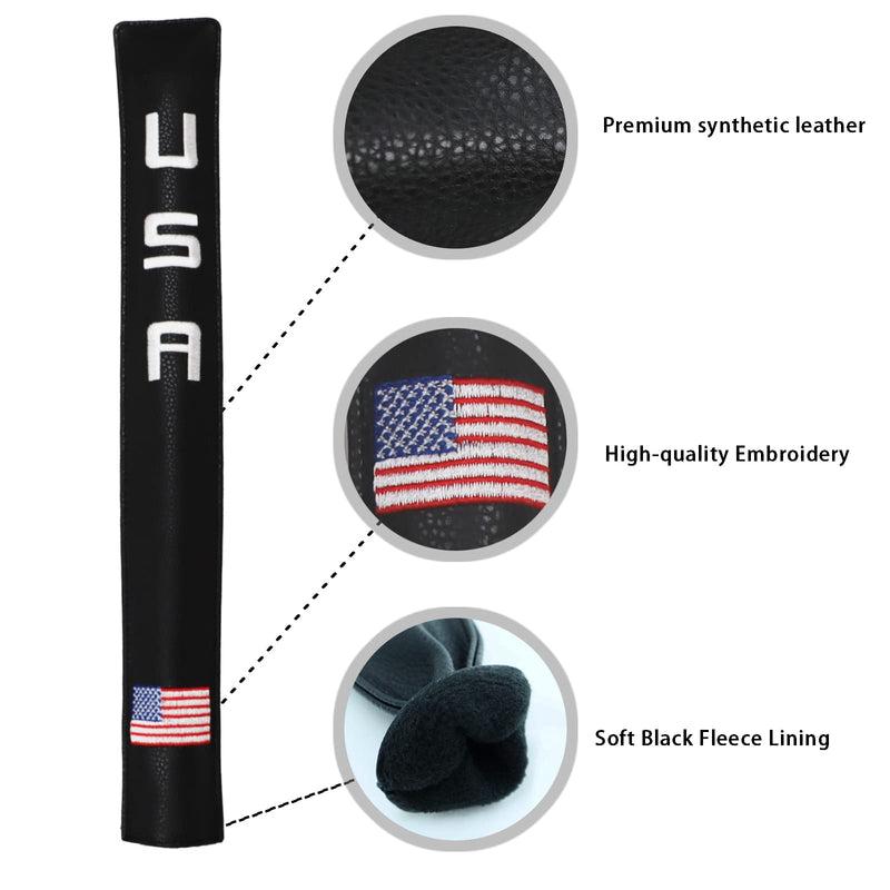 [Australia - AusPower] - Golf Alignment Stick Cover Case Holder Hold at Least 3 Sticks 