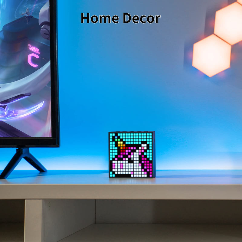 [Australia - AusPower] - Divoom TimeBox Evo -- Pixel Art Bluetooth Speaker with 16x16 LED Display APP Control - Cool Animation Frame & Gaming Room Setup & Bedside Alarm Clock- Black 