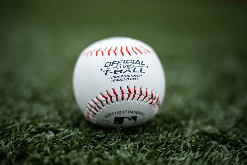 [Australia - AusPower] - Rawlings Youth Tball or Training Baseballs, Box of 3 Tballs, TVBBOX3, White, Official Size 