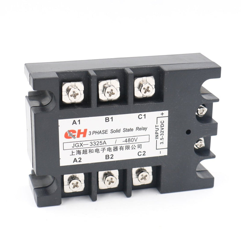 [Australia - AusPower] - Baomain Solid State Relay JGX-3325A 3.5-32 VDC Input 480VAC 25 Amp Output DC/AC Three Phase 