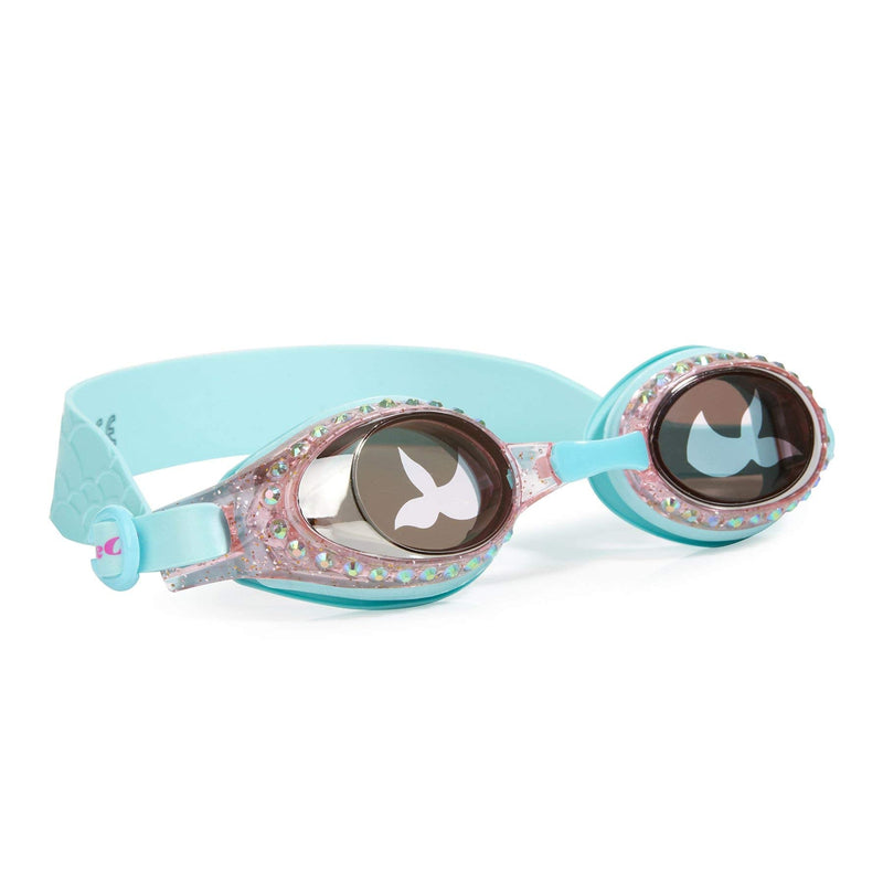 [Australia - AusPower] - Bling 2O Girls Swimming Goggles 8+ - Anti Fog, No Leak, Non Slip, UV Protection Blue Mermaid 