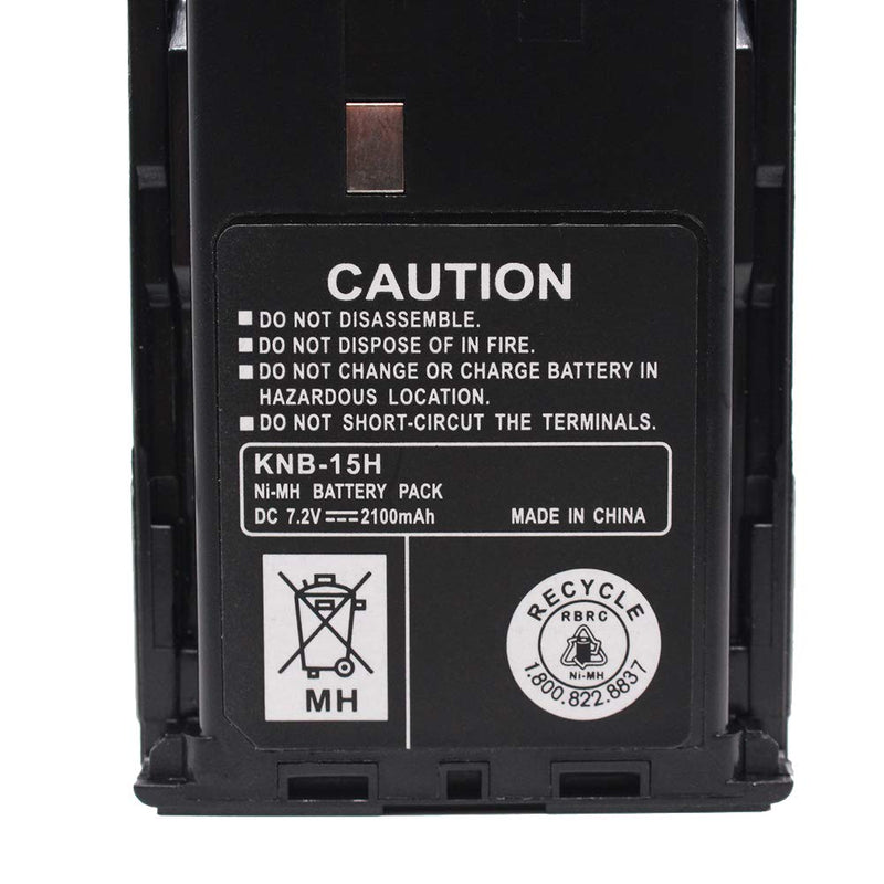 [Australia - AusPower] - KNB-15H KNB-15A KNB-14 2100mAh Portable Replacement Ni-MH Battery Compatible for Kenwood TK-260 TK-270 TK-272 TK-360 TK-370 TK-278 TK-372 TK-373 TK-378 TK-388 TK-2100 TK-2102 TK-2107 TK-3101 TK-3102 