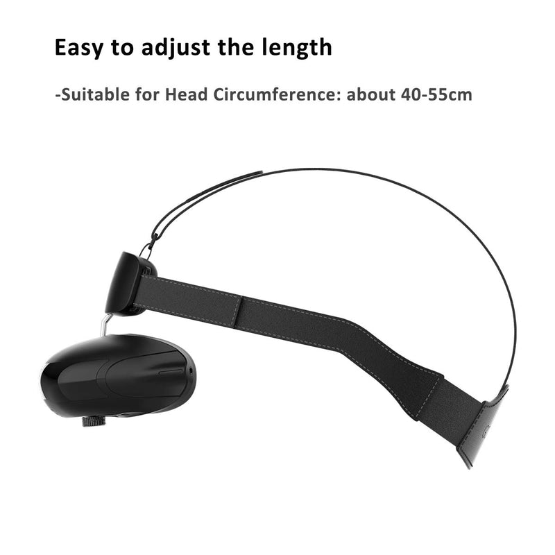 [Australia - AusPower] - Goovis Head Mounted Theater Comfort Headband New Headband Comfortable Decompression Reduces Facial Pressure Black 