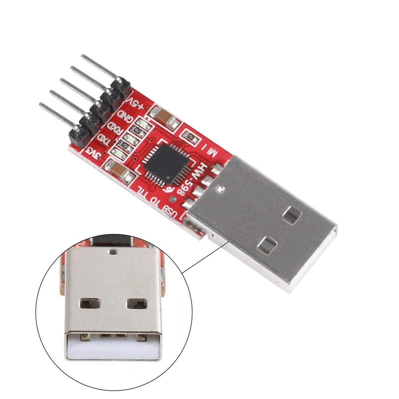 [Australia - AusPower] - ALMOCN 5Pcs CP2102 USB 2.0 to TTL Module Serial Converter Adapter Module USB to TTL Downloader with Cable for Arduino 