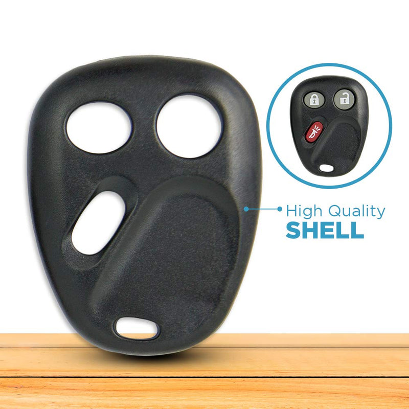 [Australia - AusPower] - Keyless2Go Replacement for New Shell Case and Button Pad for Remote Key Fob with FCC LHJ011 - Shell ONLY (2 Pack) 