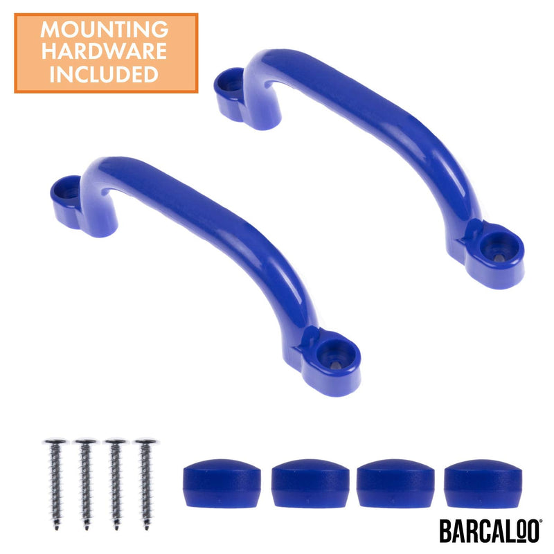 [Australia - AusPower] - Barcaloo Playground Safety Handles – Blue Grab Handle Bars for Jungle Gym Handle 2 Pack - Blue 