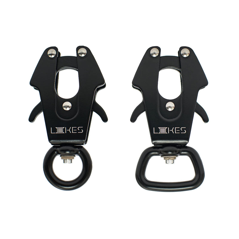 [Australia - AusPower] - LIIIIIIKES Small Frog Clip?Heavy-Duty Quick Release and Locking Dog Leash Buckle for Linking Pet Collar (Square) square 