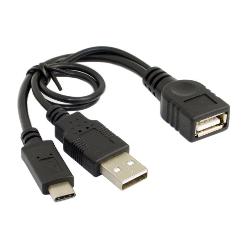 [Australia - AusPower] - Cablecc USB-C Type-C USB 3.1 to USB 2.0 Female OTG Data Cable with Power for Cell Phone Pro 