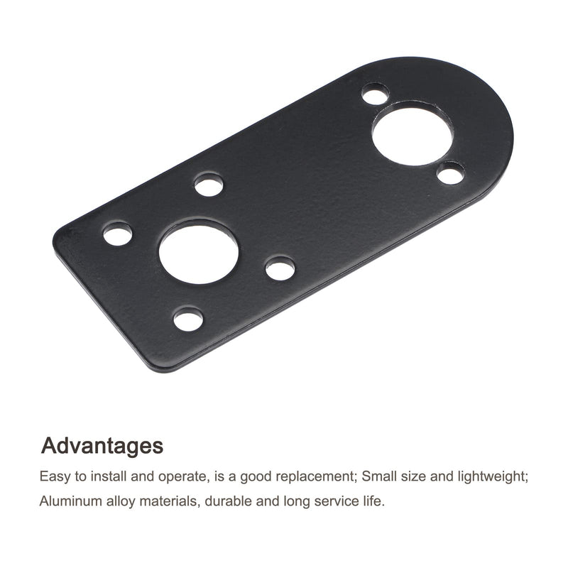 [Australia - AusPower] - MECCANIXITY Motor Mounting Bracket Motor Mounting Holder Base 61x26mm Black Steel for Motor 