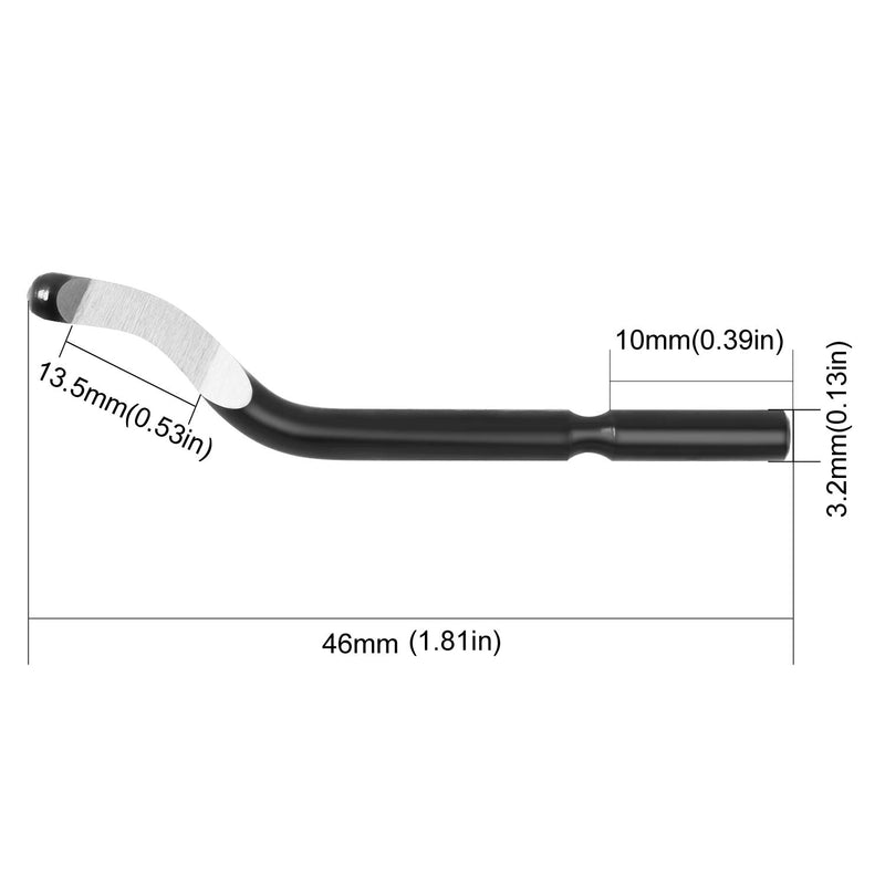 [Australia - AusPower] - Deburring Tool Kit Edge Cutters Set, Askwhy Anti-Slip NB1100 Handle+10pcs Extra BS1010 Deburring Blades, Burr Remover Hand Tool for Wood, Metal, Plastic,Aluminum, Copper and Steel 