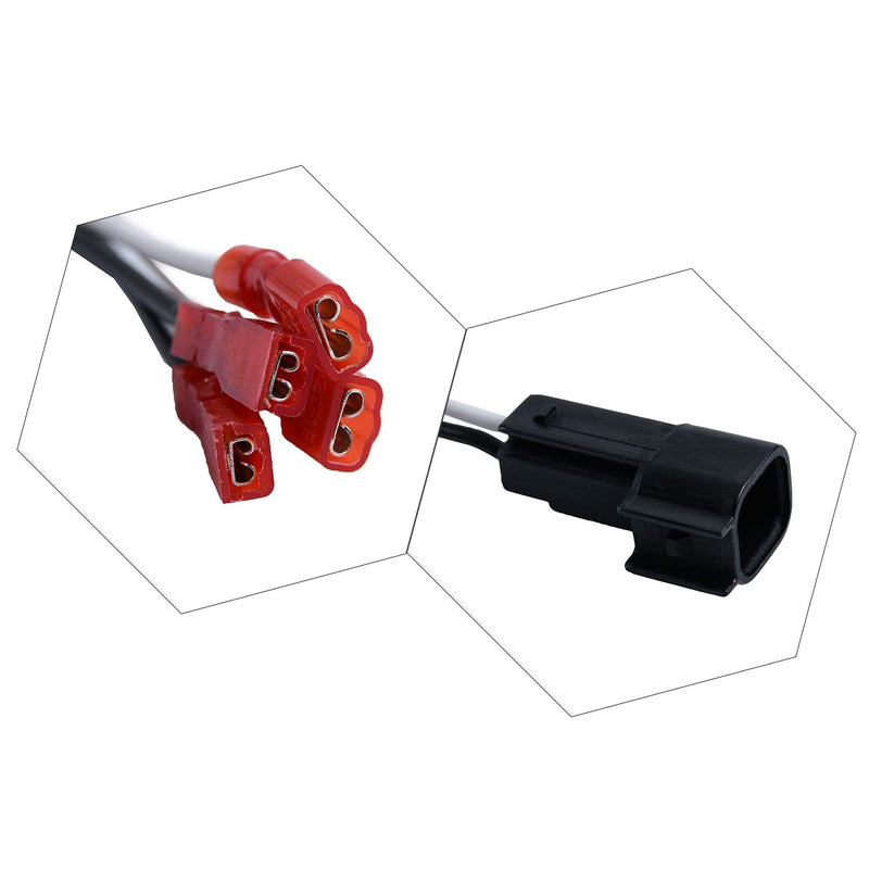 [Australia - AusPower] - HSTECH 72-5600 2 Pairs (4 Pack) Wire Cable Wiring Harness for Ford Lincoln Mercury Mazda Speakers Adapter Connector Adaptor Plug 