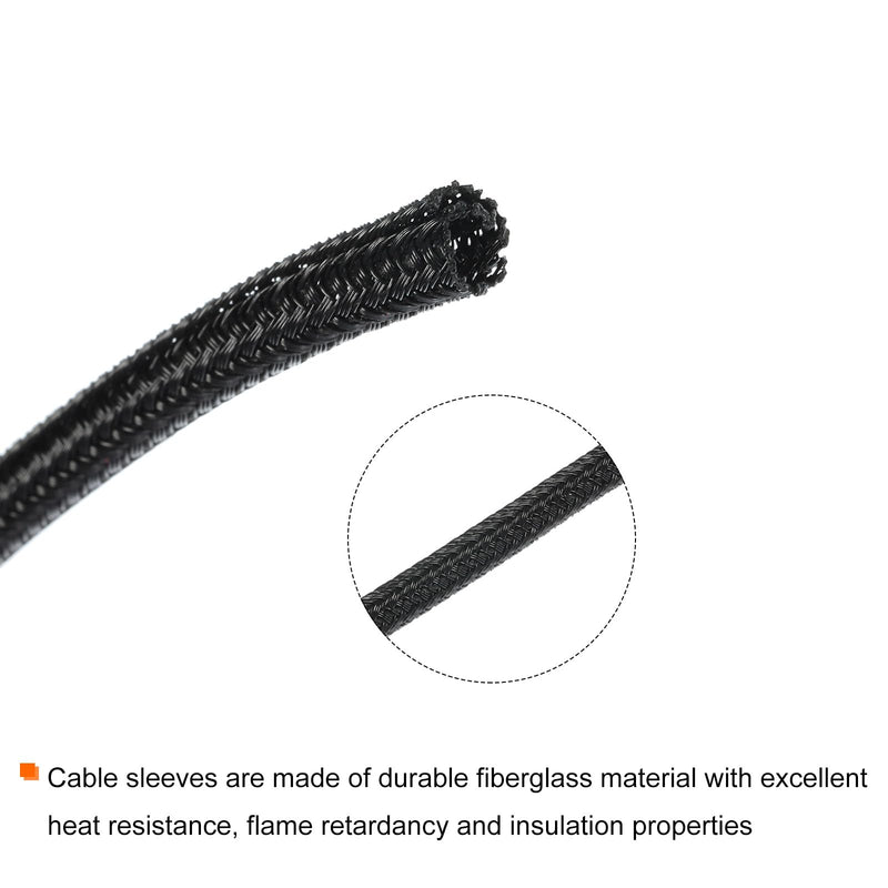 [Australia - AusPower] - MECCANIXITY Cord Sleeve Cable Organizer 9.84 Ft - 1/8 Inch Wire Cover Protector for USB Cable TV Video Under Desk Wire Management 1/8 Inch x 10 Ft 