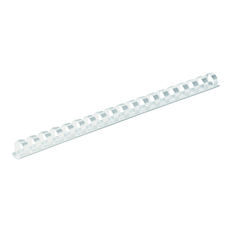 [Australia - AusPower] - Fellowes 52371, Plastic Combs - Round Back, 3/8", 100 pack, White 