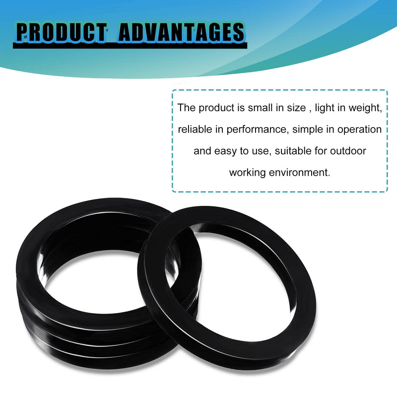 [Australia - AusPower] - 15 Pieces 2 Inch Camlock Gasket Fitting Cam Lock Hose Seal for Female Coupler Cam Groove Replacement Rubber Washer 