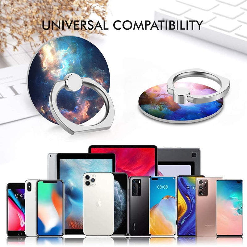 [Australia - AusPower] - ITELINMON Nebula Cell Phone Ring Holder Finger Ring Stand 360° Rotation Kickstand for Smartphones,Tablets,Pads 