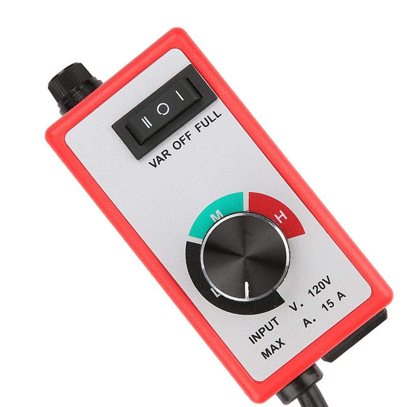 [Australia - AusPower] - Speed Governor,120V Router Fan Variable Speed Controller Governor Electric Motor Rheostat High quality motor, reliable and durable,Red 