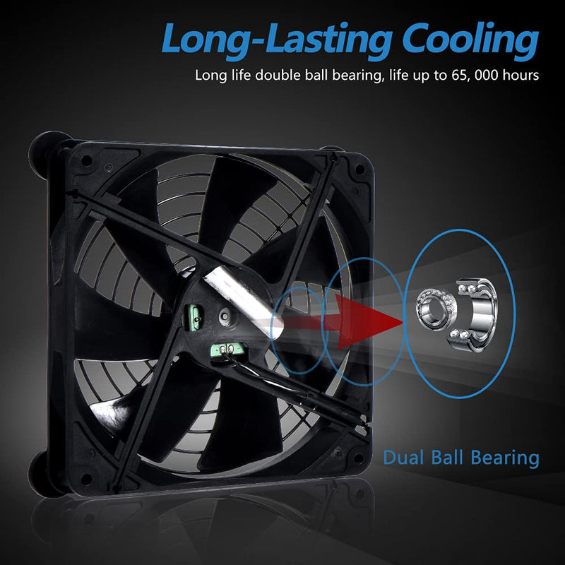 [Australia - AusPower] - SCCCF Quiet 140mm USB Fan, 5V USB Portable Cooling Fan for Flat Panel TV Receiver Router DVR Playstation Xbox Computer Cabinet Cooler 140MM Single 
