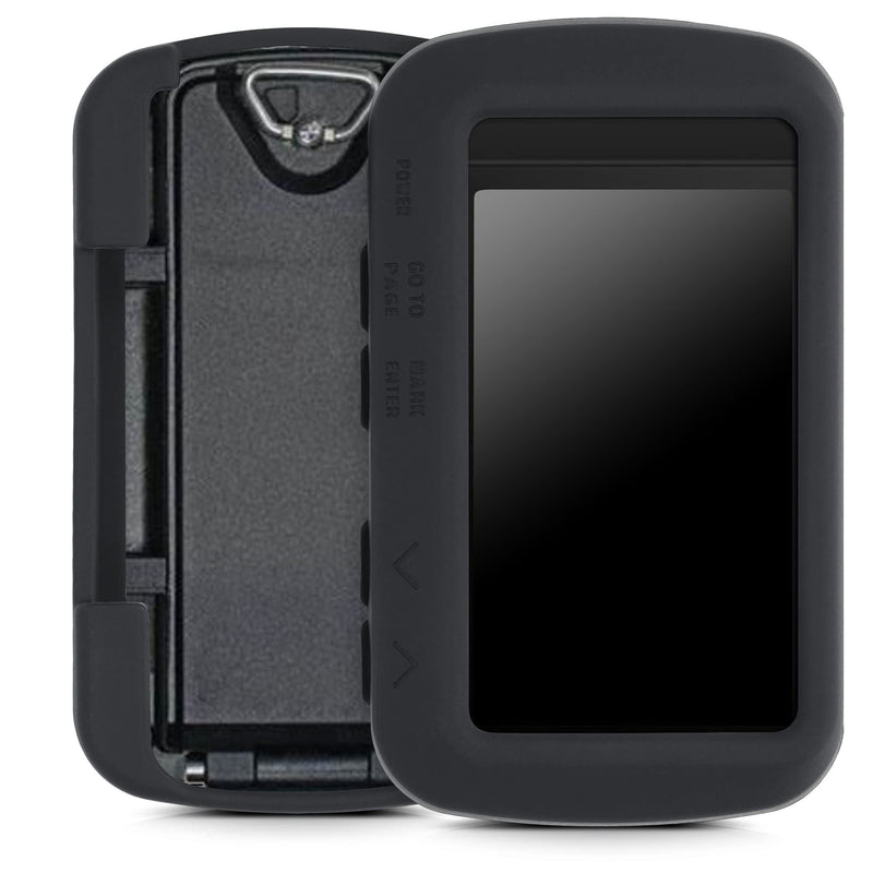 [Australia - AusPower] - kwmobile Case Compatible with Garmin Foretrex 601/701 - GPS Handset Navigation System Soft Silicone Skin Protective Cover - Black 