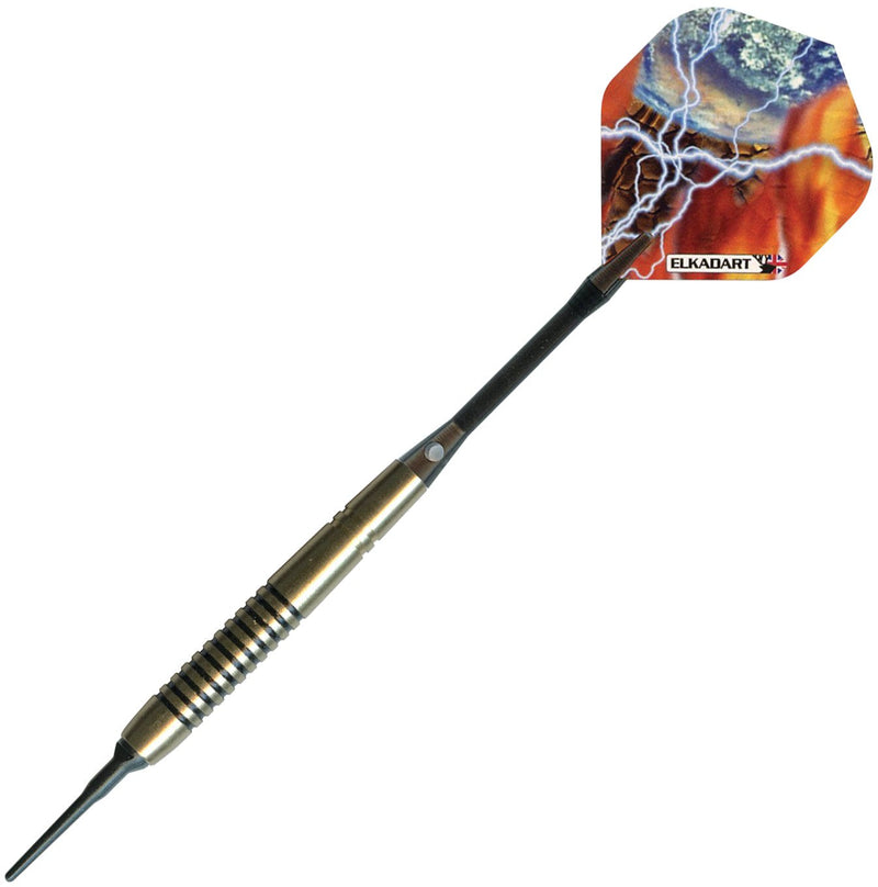 [Australia - AusPower] - Elkadart Storm Soft Tip Darts with Storage/Travel Case Black Rings (14 Grams) 