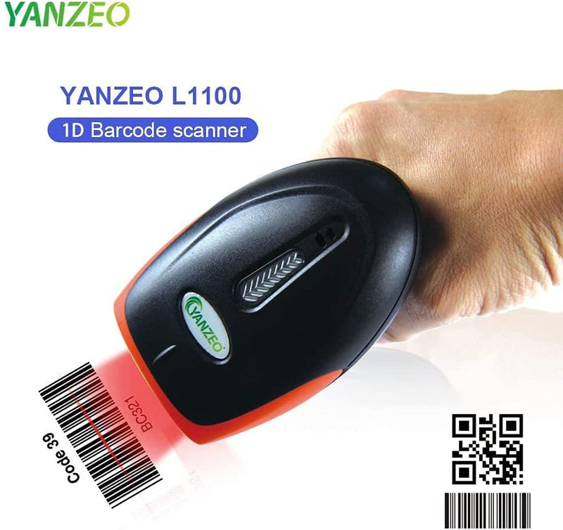 [Australia - AusPower] - Yanzeo L1100 Barcode Scanner 1D Handheld Wired Barcode Reader USB Laser Barcode Scanner POS Code Reader for Retails 