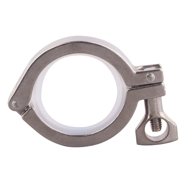 [Australia - AusPower] - GOVALVE Sanitary Stainless Steel Tri-Clamp - Heavy Duty Sanitary Clamp with Wing Nut for Ferrule TC (64mm) with Silicone Gaskets Pack of 2 2" Tri Clamp (2 pack) 