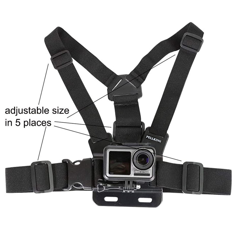[Australia - AusPower] - Pellking Mobile Phone Chest Mount Harness Strap Holder Cell Phone Clip Action Camera POV for Samsung iPhone Plus etc 