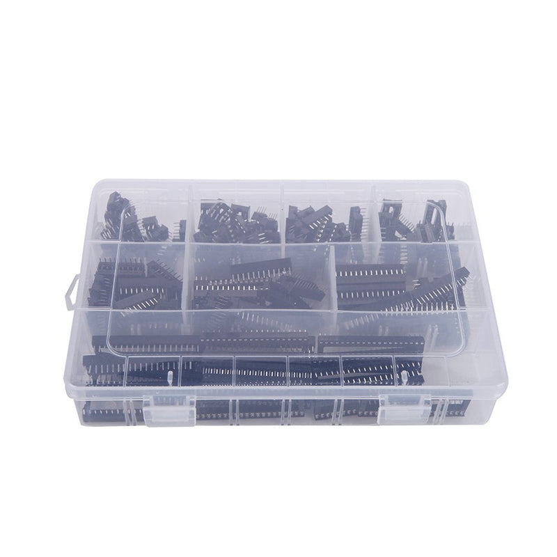 [Australia - AusPower] - Eowpower 150Pcs 2.54mm Pitch DIP IC Sockets Adaptor Assortment Kit 6,8,14,16,18,24,28,40 Pin 