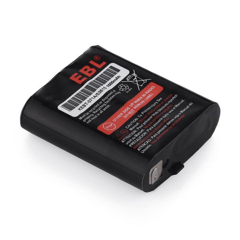 [Australia - AusPower] - EBL 2 Packs 3.6V 1000mAh Two-Way Radio Rechargeable Batteries for 53615 KEBT-071A KEBT-071-B KEBT-071-C KEBT-071-D 