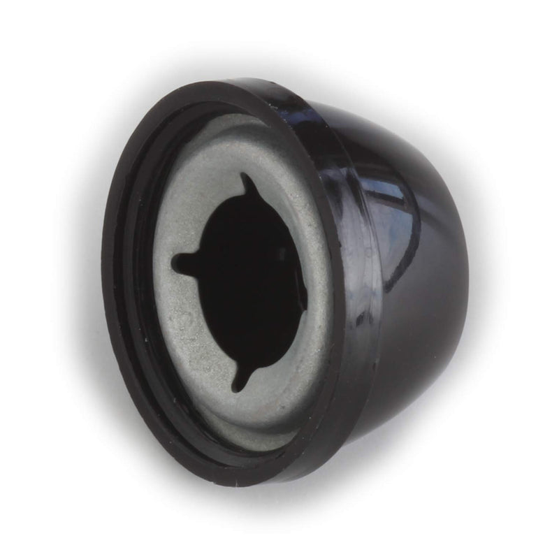 [Australia - AusPower] - 138260000 (KPS438135SOHEB) Palnut Decorative Push-ons, Black Plastic Cap for 7/16 Stud, OD .835 Height .440, Plastic, Mechanical-Zinc Push-on Insert, Made in US, (Pack of 10) 