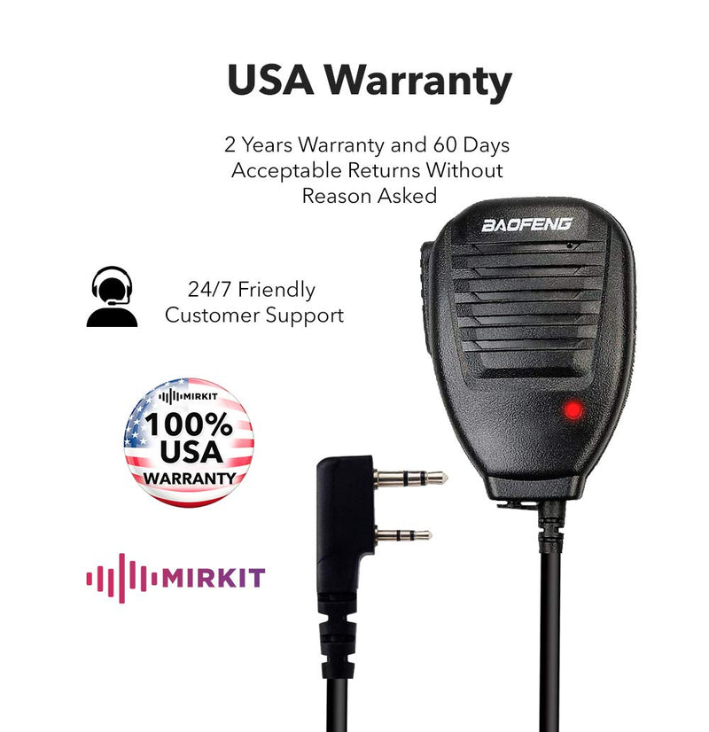[Australia - AusPower] - Original Baofeng Mic for Ham Radio Most Wanted Among Baofeng UV-5R Accessories. Shoulder Speaker Compatible with Baofeng bf-f8hp UV-5R UV-5R Plus UV-82 UV-82hp can be Used as Police Radio Mic 