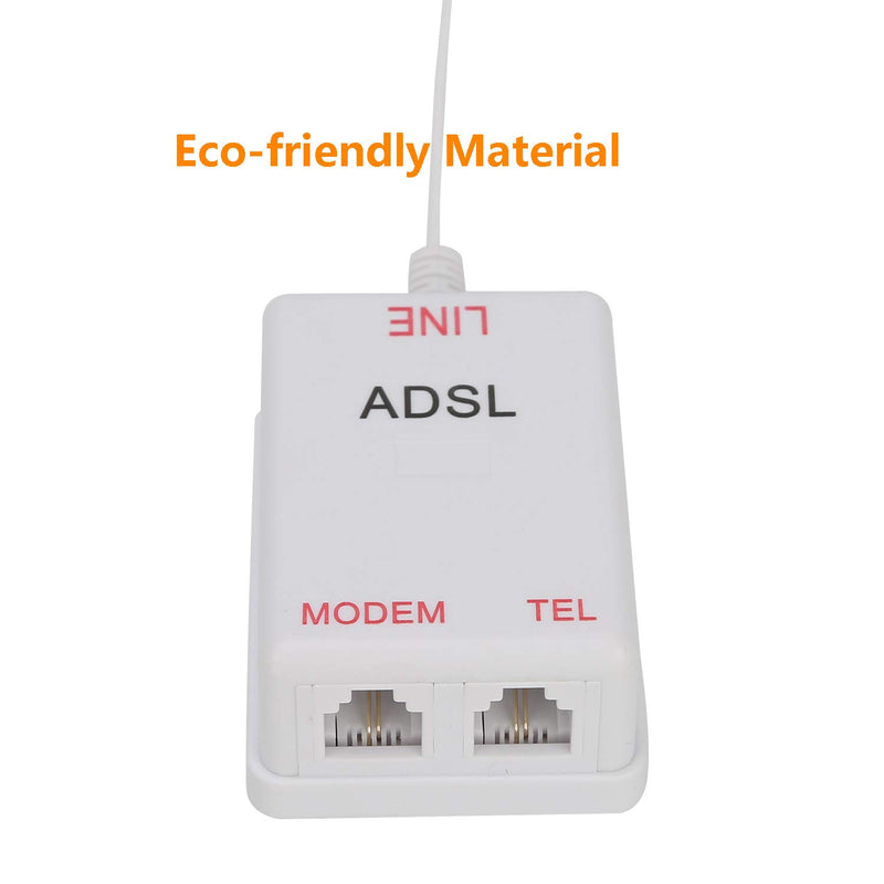 [Australia - AusPower] - Uvital in-line DSL Filter Splitter/in-line DSL Filter RJ11 6P2C Male to 2 Female Telephone Modem ADSL Splitter Filter White 2 Pack 