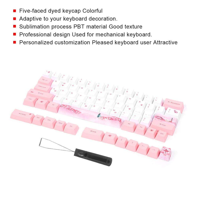 [Australia - AusPower] - Replaceable Keycaps,73 PBT Sublimation Keycaps,with Cute Patterns,Abrasion Resistance,Easy to Install,Suitable for Mechanical Keyboards (#2) #2 