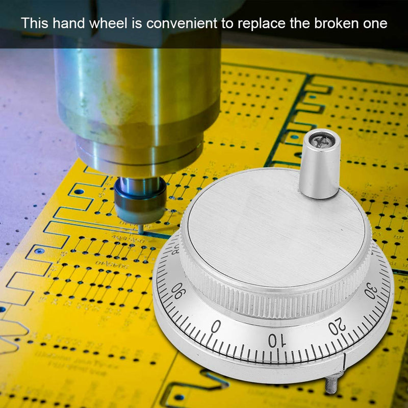 [Australia - AusPower] - 5V 4 Terminal CNC Eletronic Hand Wheel, 60mm Diameter Rotary Manual Pulse Generator Encoder for CNC System 