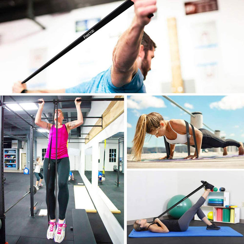 [Australia - AusPower] - Tifereth Pull-Up Bands Resistance-Bands Exercise-Bands - Pull up Assistance Bands Workout Bands Resistance for Women Long Resistance Bands Resistance Loop Bands Perfect for Gym Home Black (25-65lbs) 