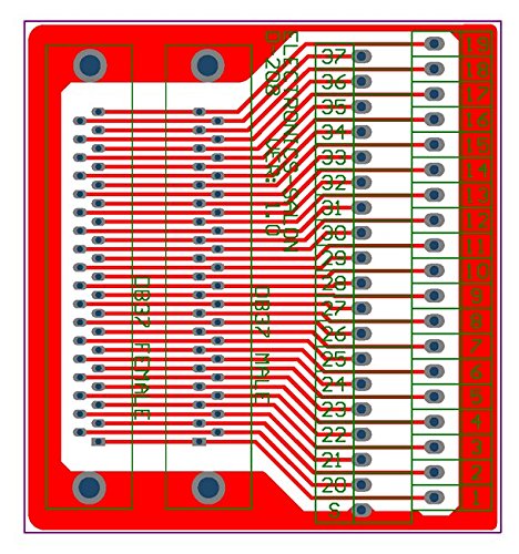 [Australia - AusPower] - Electronics-Salon D-SUB DB37 Male/Female Header Breakout Board, DSUB Terminal Block Connector. 