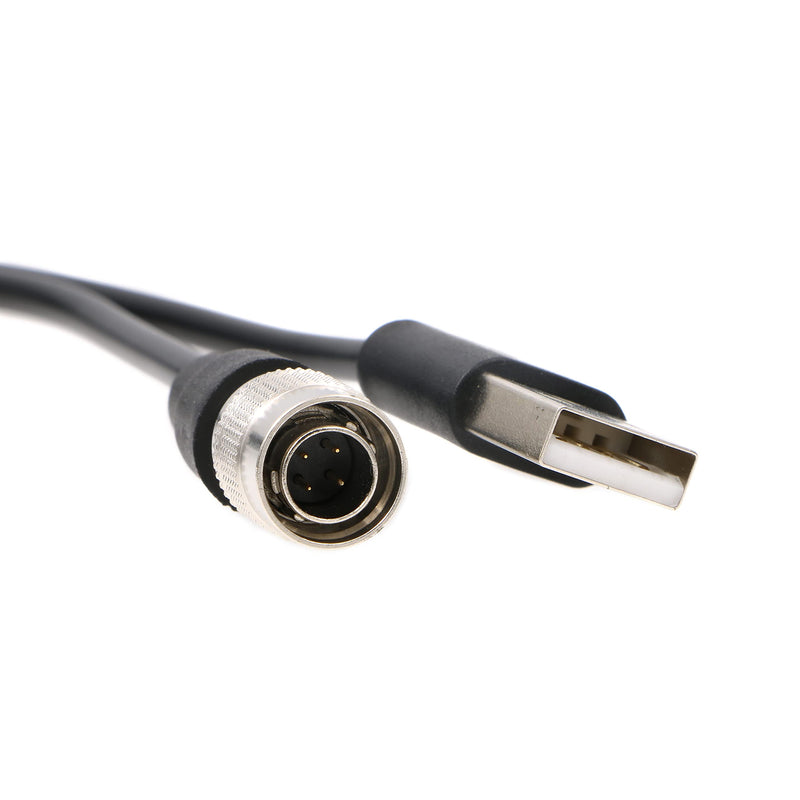 [Australia - AusPower] - AConnect Hirose-USB-Cable-Zoom-Zaxcom-Boost DC 12V USB to Hirose 4 Pin Power Cable for Sound Devices 688 633| Zoom F4 F8| Zaxcom 1M 