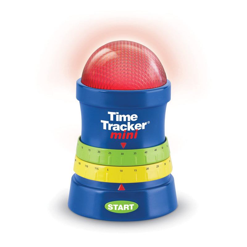 [Australia - AusPower] - Learning Resources Time Tracker Mini Visual Timer, Classroom Timer, Hand Washing Timer, Auditory and Visual Cue, Ages 3+ 4.8" x 3.3" x 3.3" 