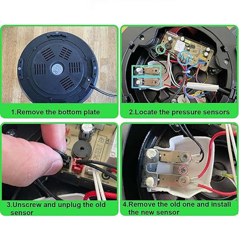 [Australia - AusPower] - ZCZQC Electric Pressure Cooker Pressure Switch Pressure Sensor Replacement Parts Fast Power Rice Cooker Compatible Limited Thermostat With Wire Pressure Switch Bimetal Thermostat Bimetal 