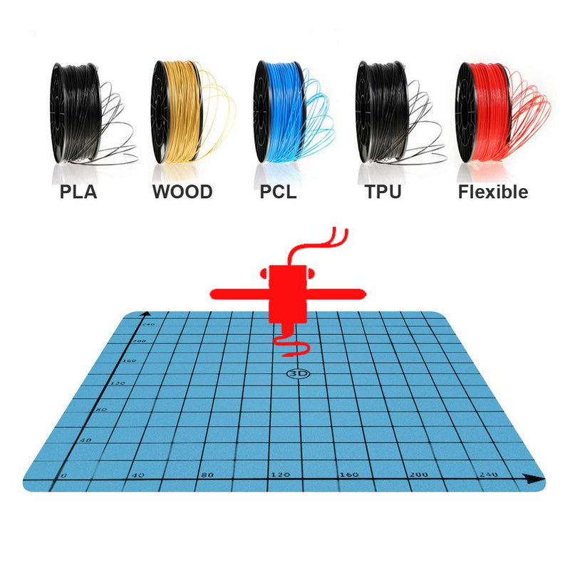 [Australia - AusPower] - 3D Printing Build Surface, 8.66" x 8.66" (220x220mm) Flexible Magnetic Build Platform for 3D Printer 220x220mm 